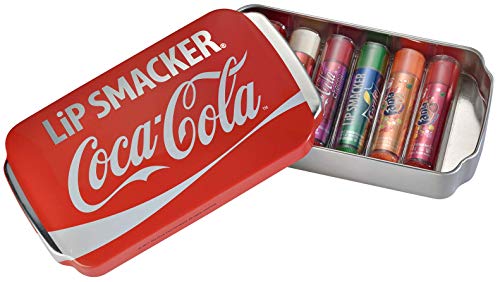 Lip Smacker – Colección Lata Coca-Cola – Set de Bálsamo Labial Hidratante Infantil de Diferentes Sabores – Hidratante Labios Ideal como Regalo Envasado en una Icónica Lata de Coca Cola – Pack de 6