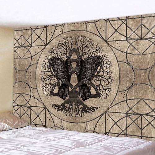 Símbolo misterioso decoración del hogar tapiz Mandala escena psicodélica tapiz de pared Bohemio decorativo sábana sofá manta R3 150x100cm